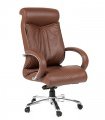 Руководительское кресло CHAIRMAN СН-420 коричневая кожа общий вид